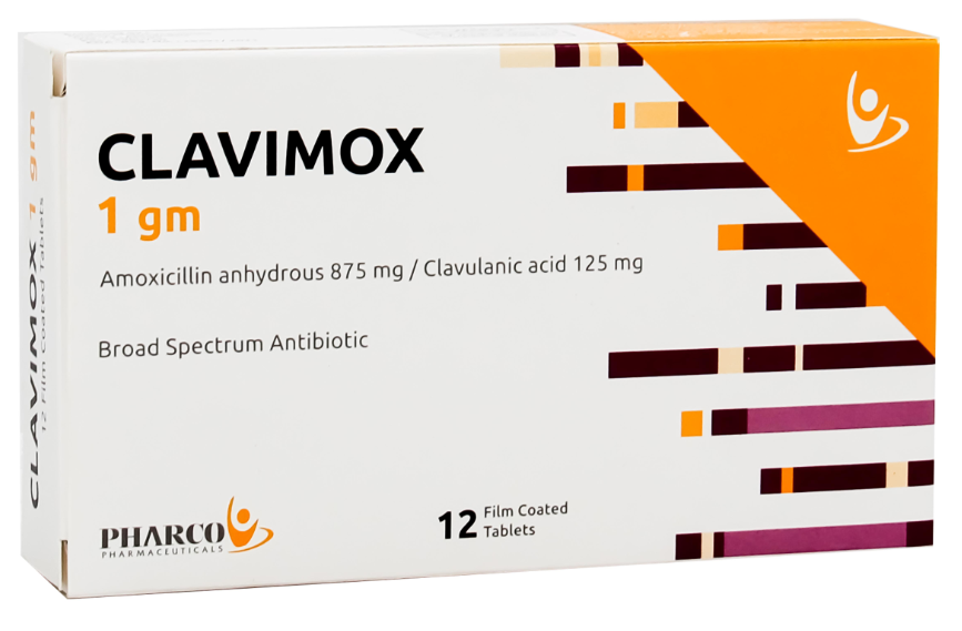 CLAVIMOX 1 GM 12 F.C.TABS.